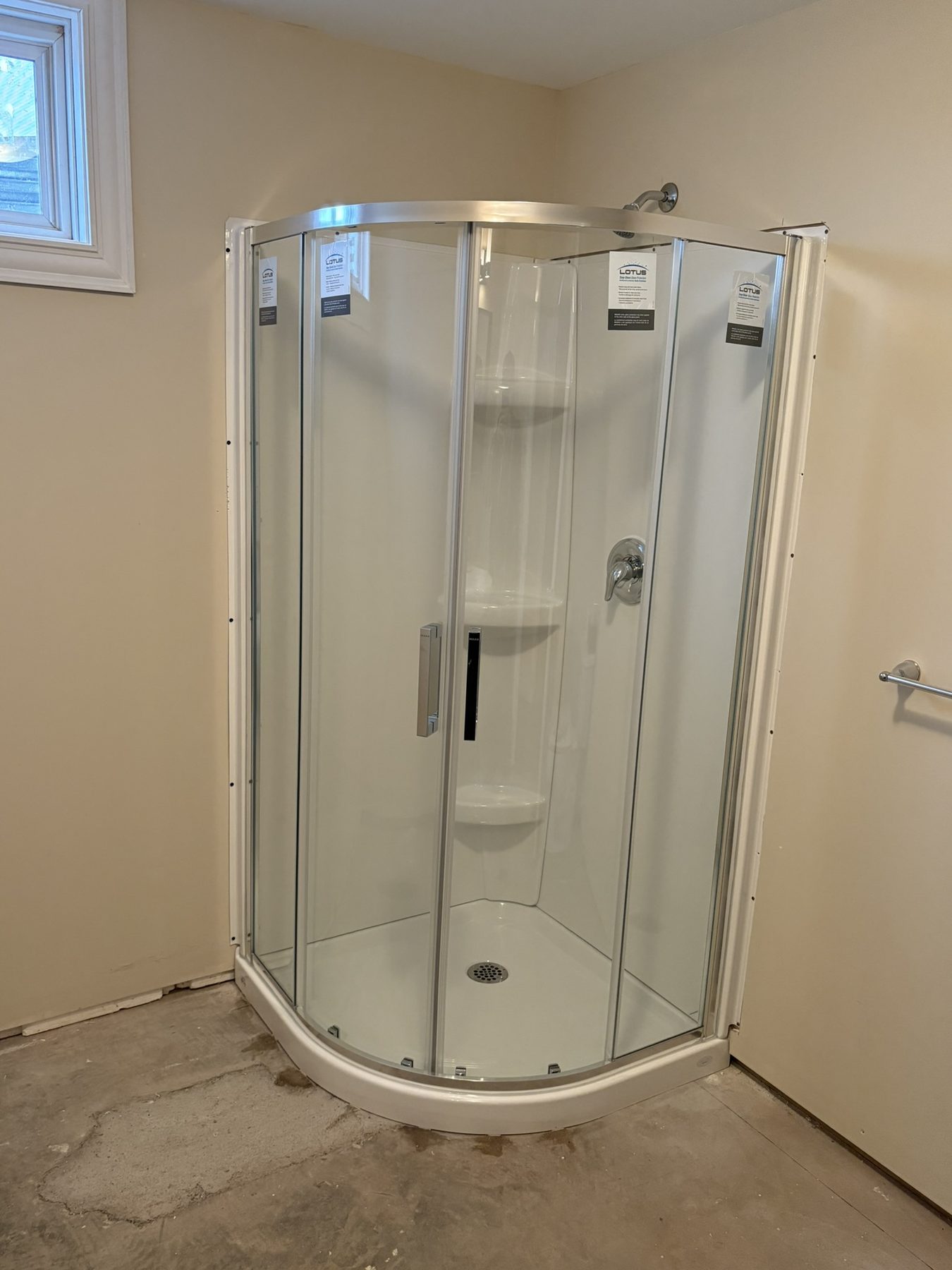 Garrett Plumbing project — fixture installation