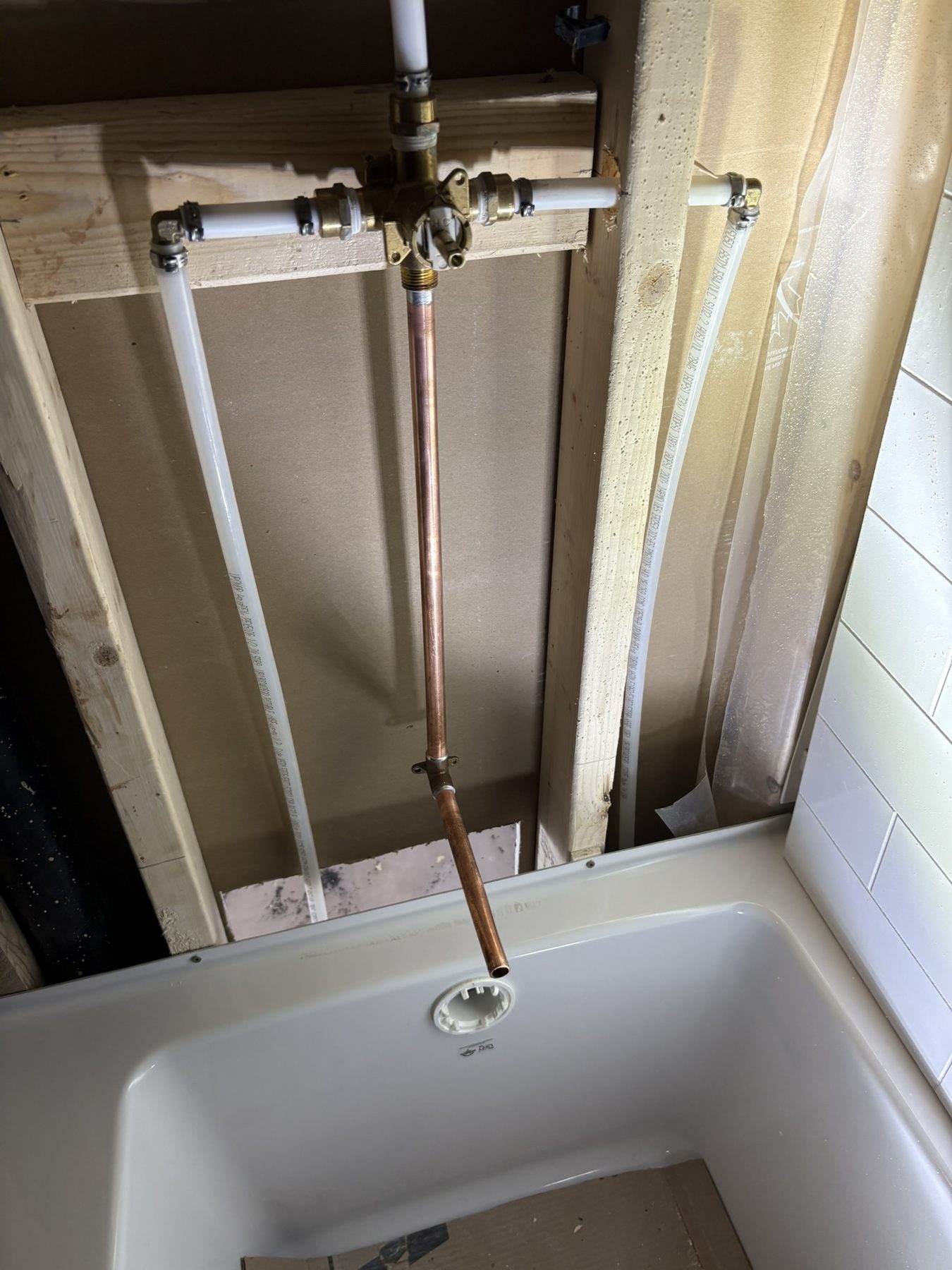 Garrett Plumbing project — pipe replacement