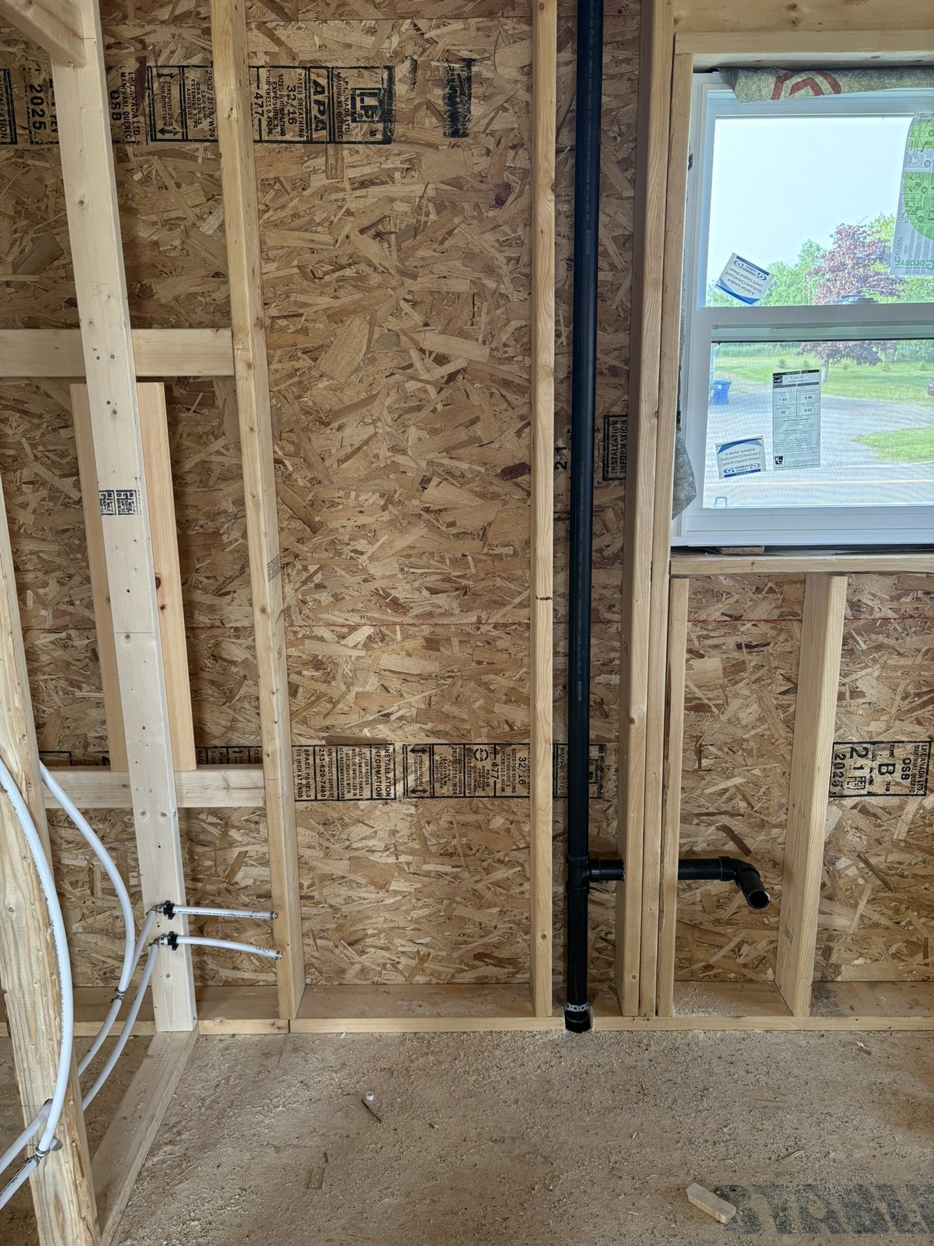 Garrett Plumbing project — bathroom plumbing work