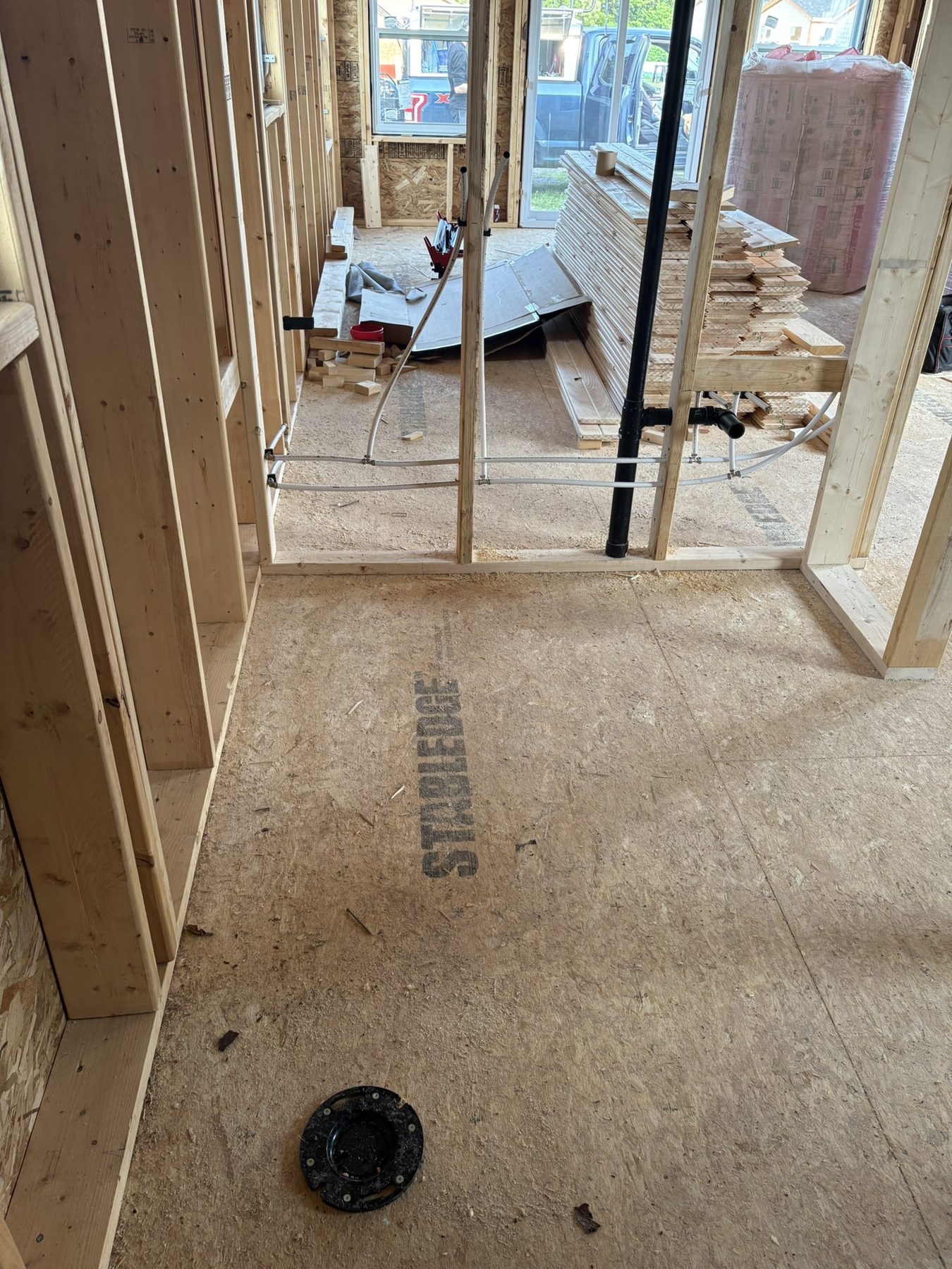 Garrett Plumbing project — fixture installation