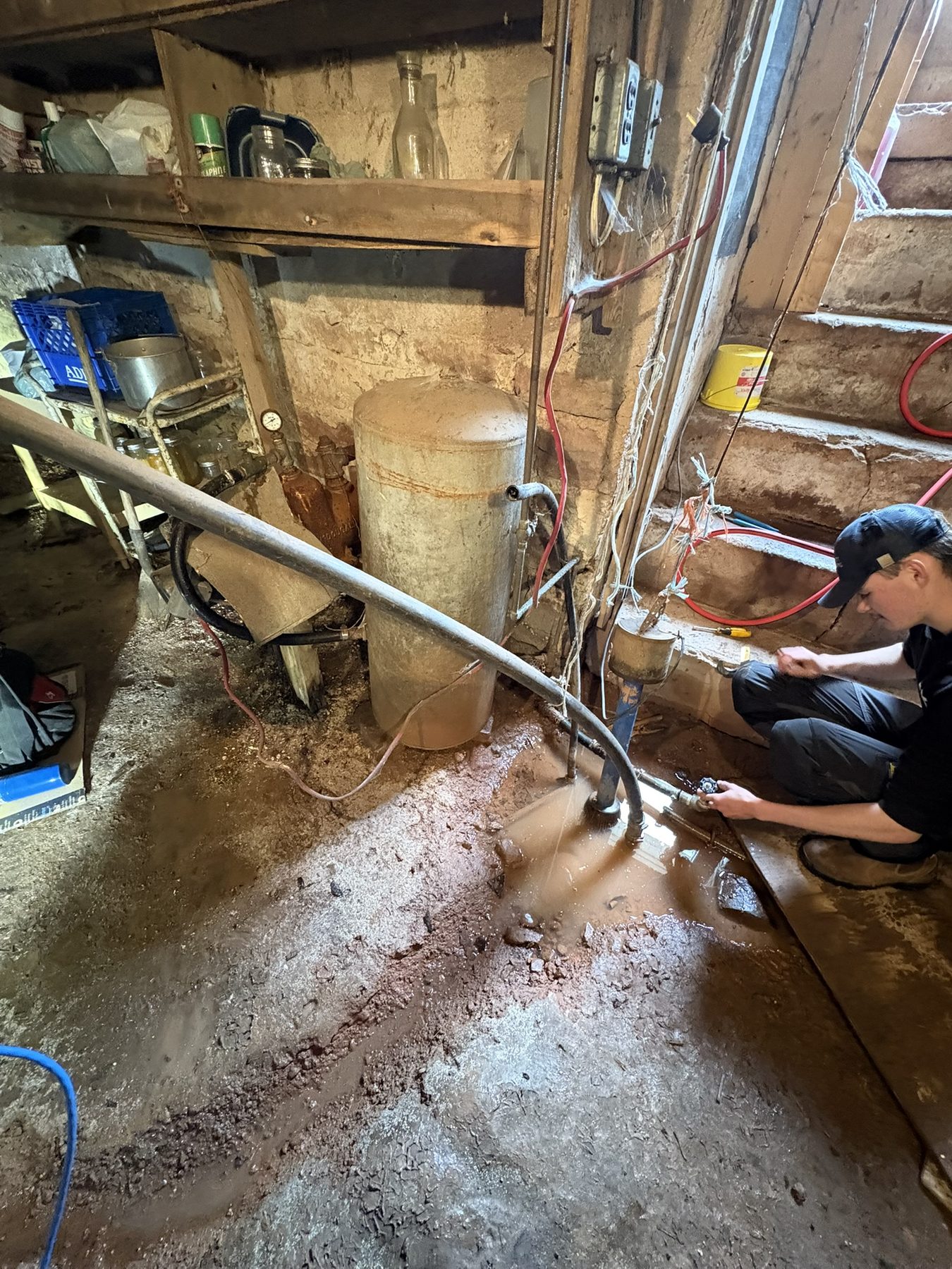 Garrett Plumbing project — plumbing system repair