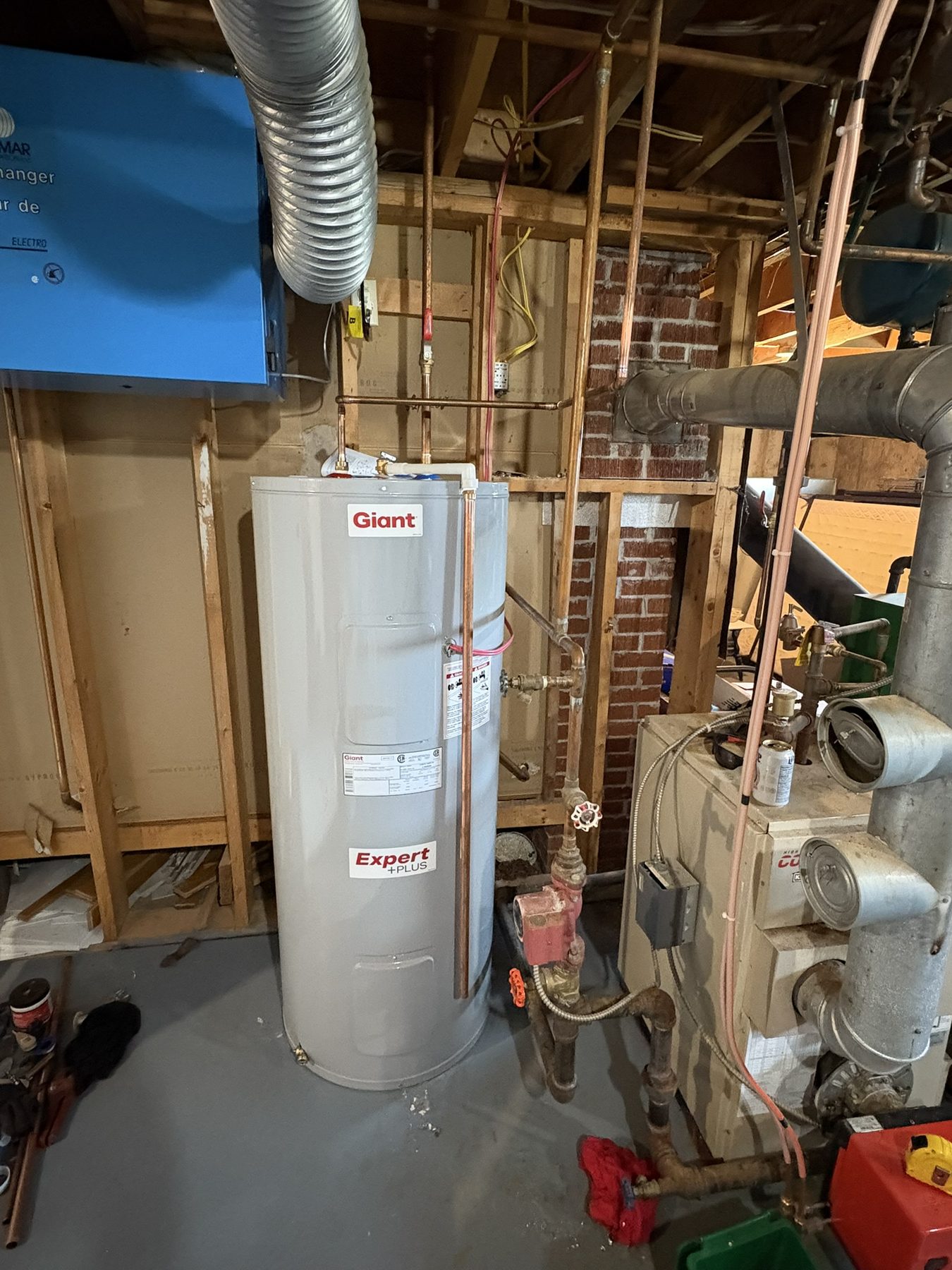 Garrett Plumbing project — residential plumbing job