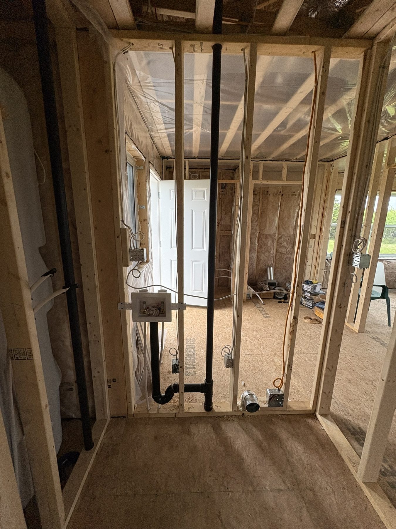 Garrett Plumbing project — bathroom fixture install