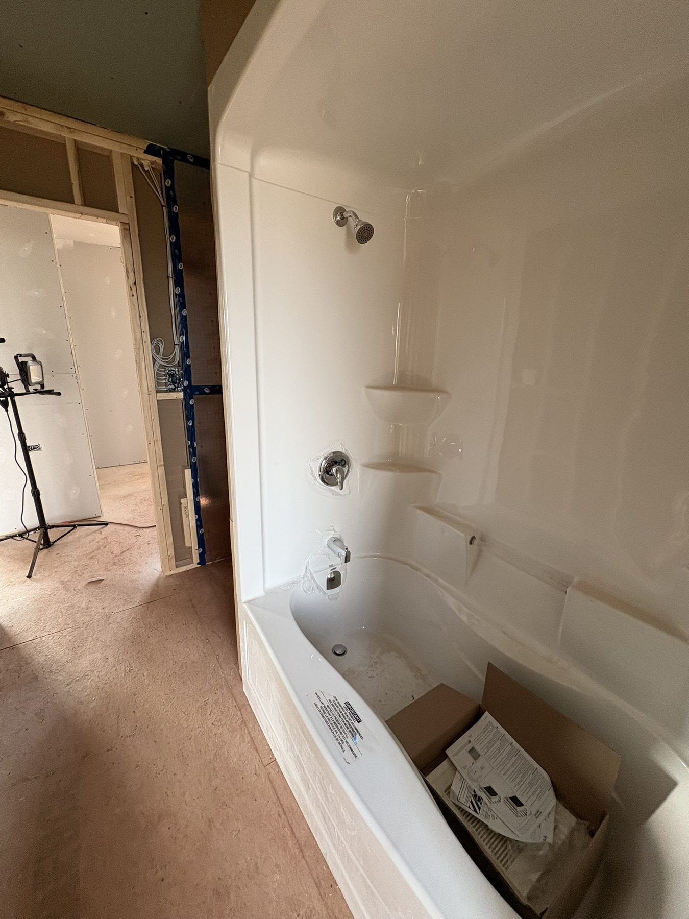 Garrett Plumbing project — plumbing system work