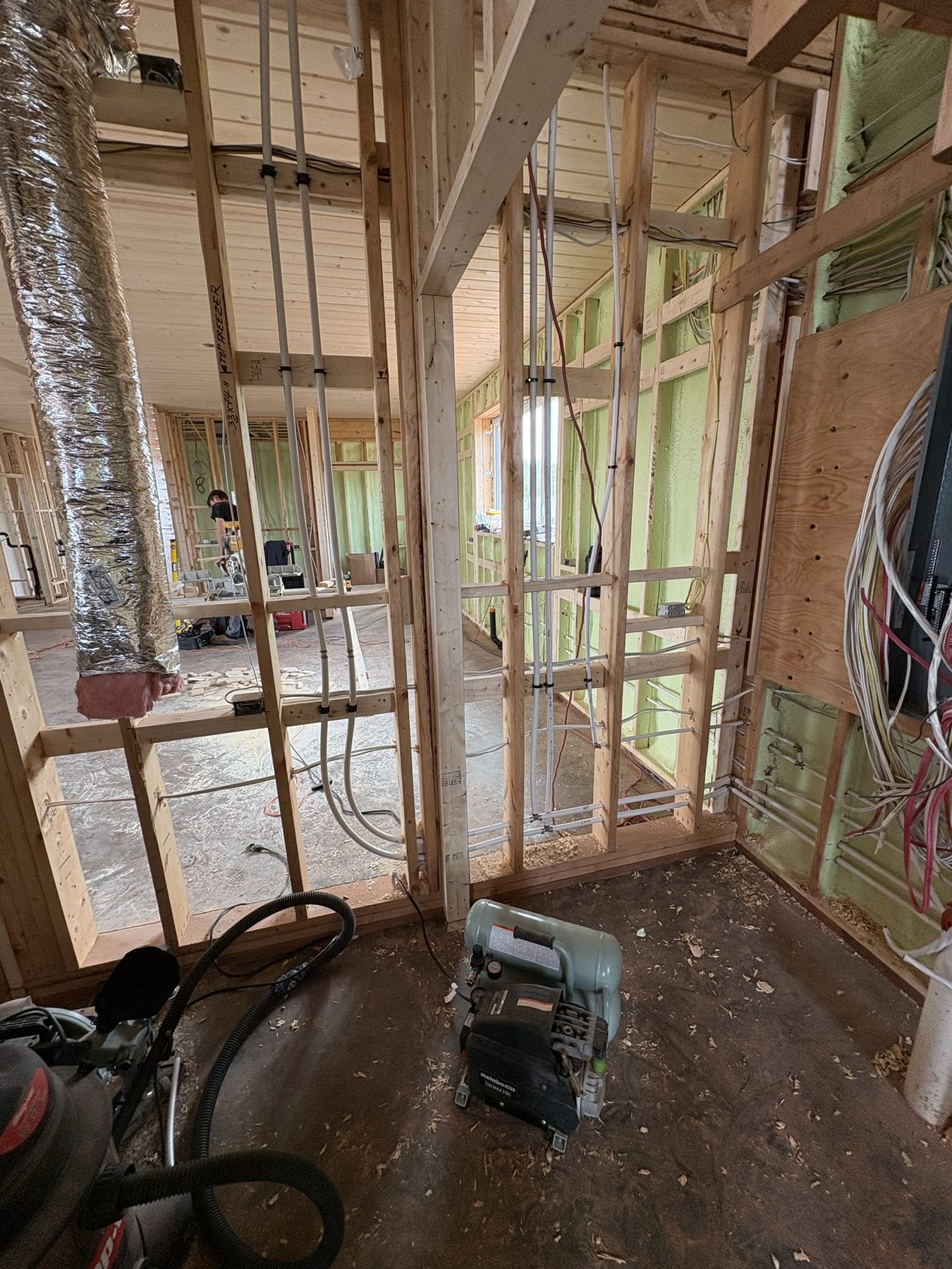 Garrett Plumbing project — residential pipe install