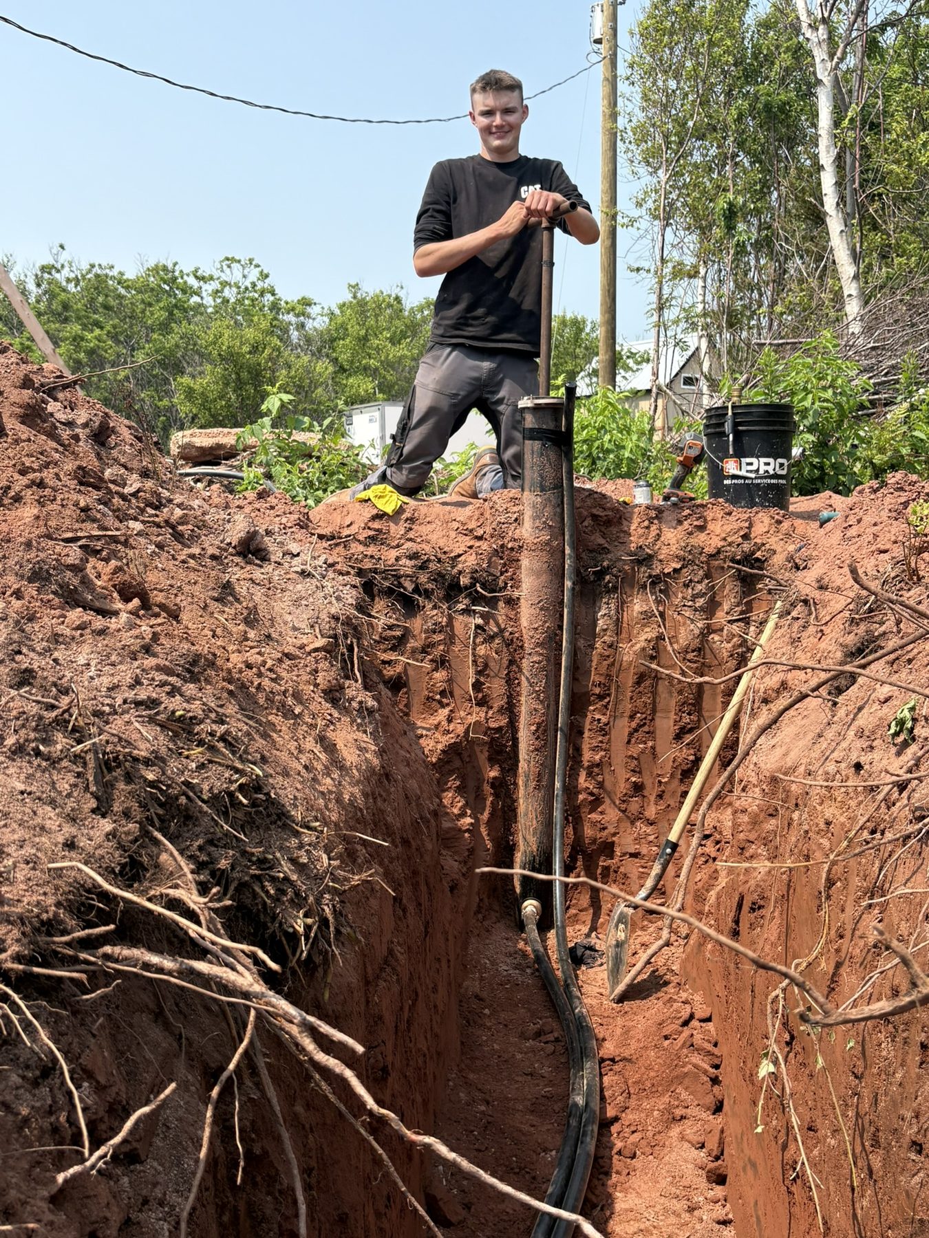 Garrett Plumbing project — plumbing work completed