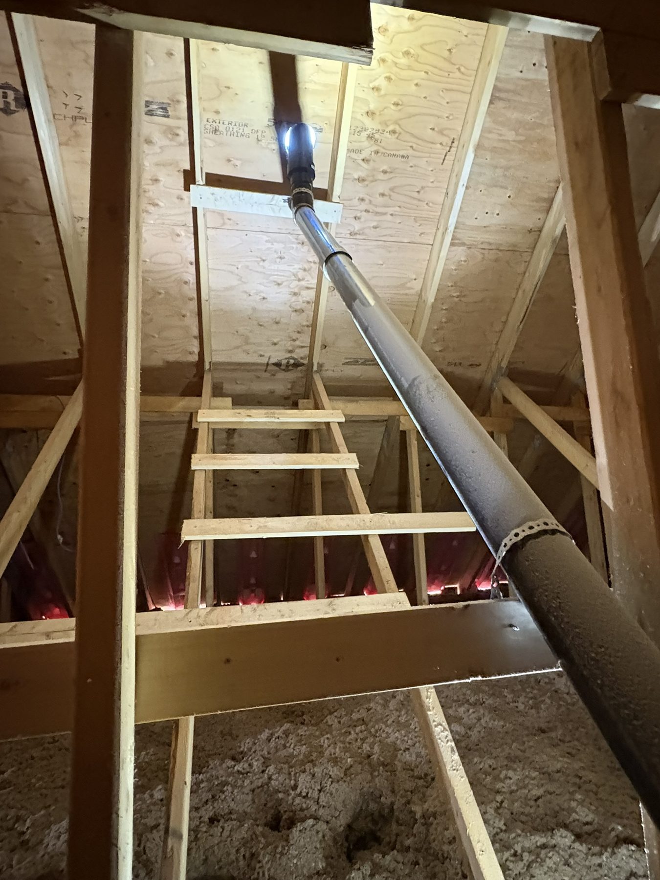 Garrett Plumbing project — pipe fitting installation