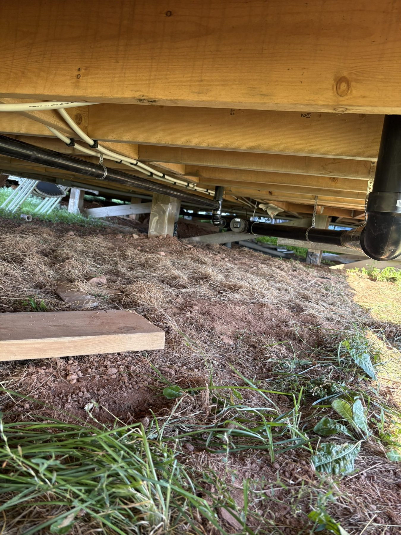 Garrett Plumbing project — pipe and drain install
