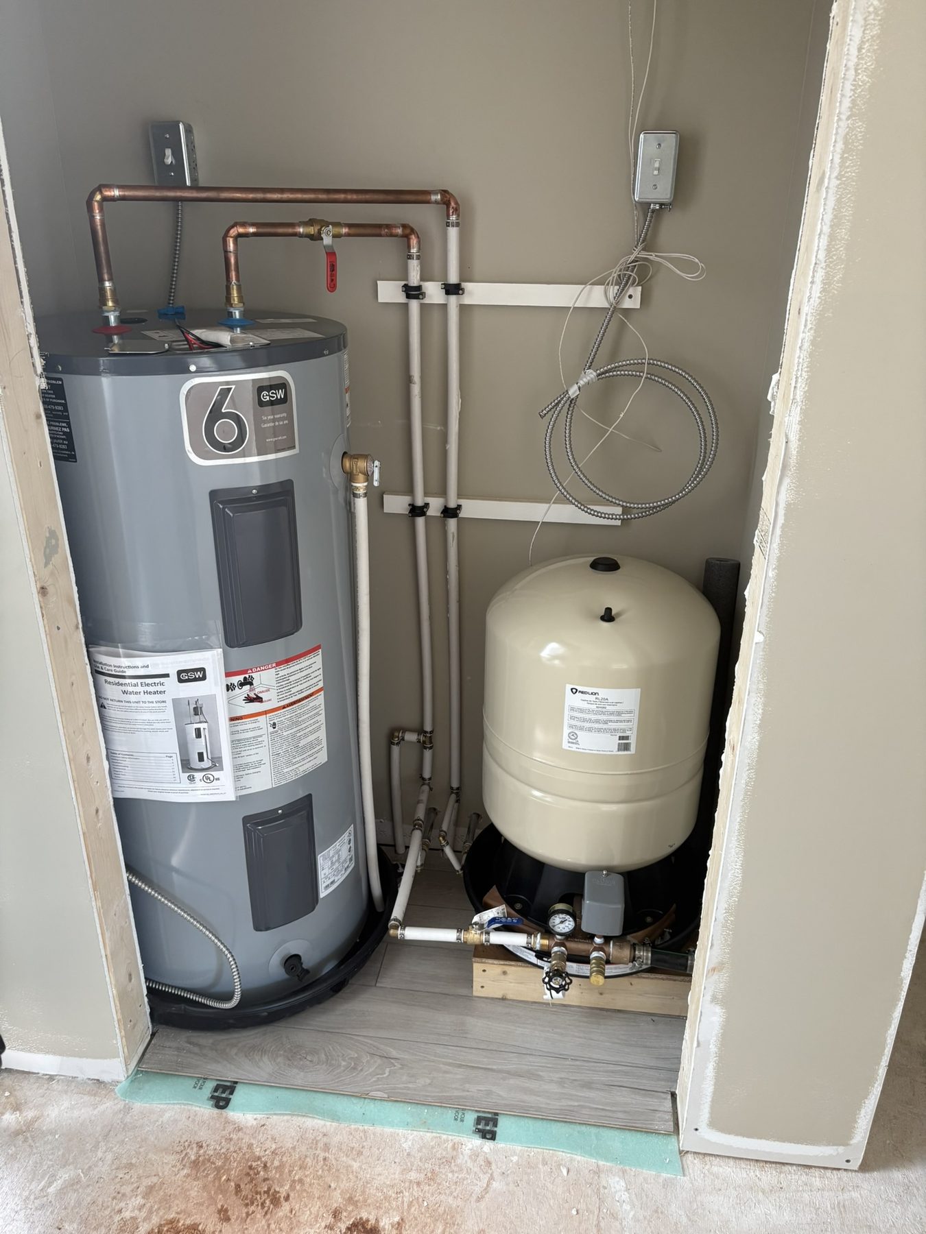 Garrett Plumbing project — plumbing renovation