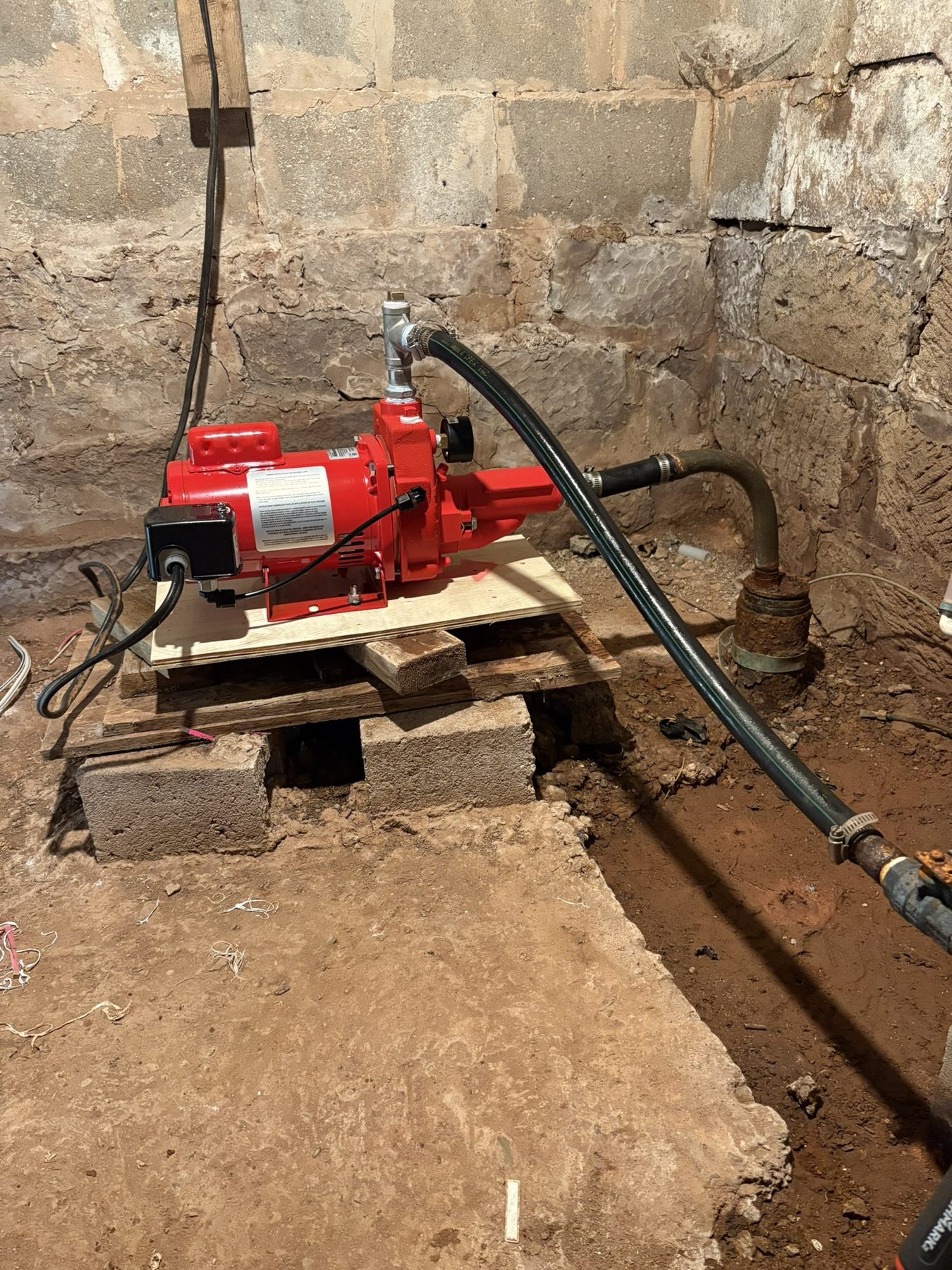Garrett Plumbing project — residential pipe repair