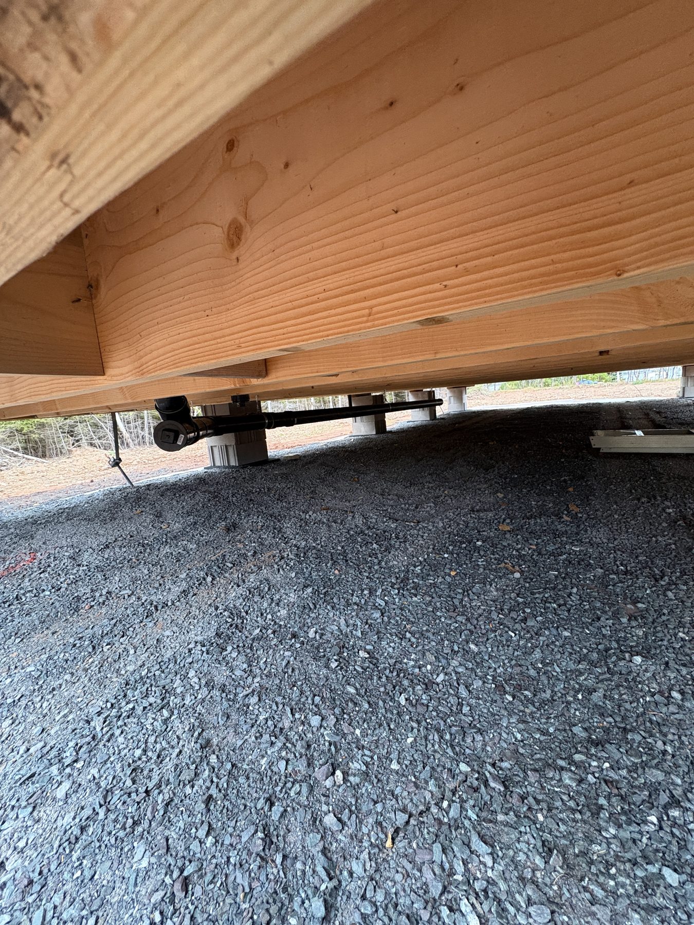 Garrett Plumbing project — pipe and fixture install