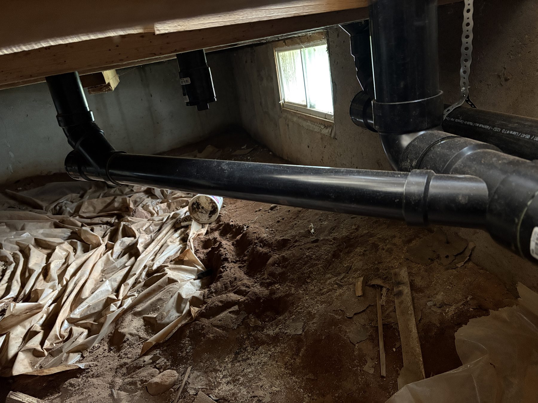 Garrett Plumbing project — bathroom renovation work