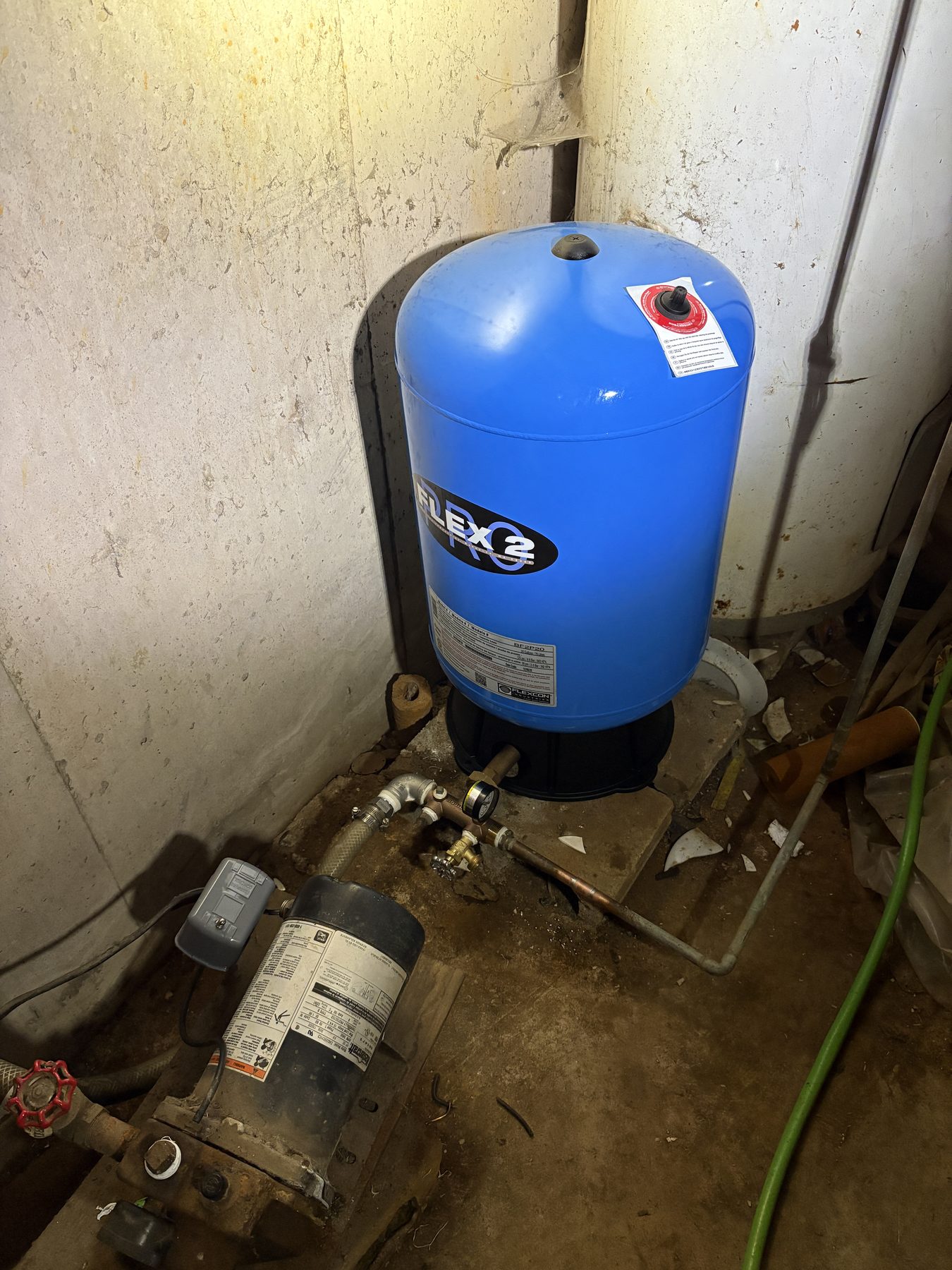 Garrett Plumbing project — plumbing fixture work