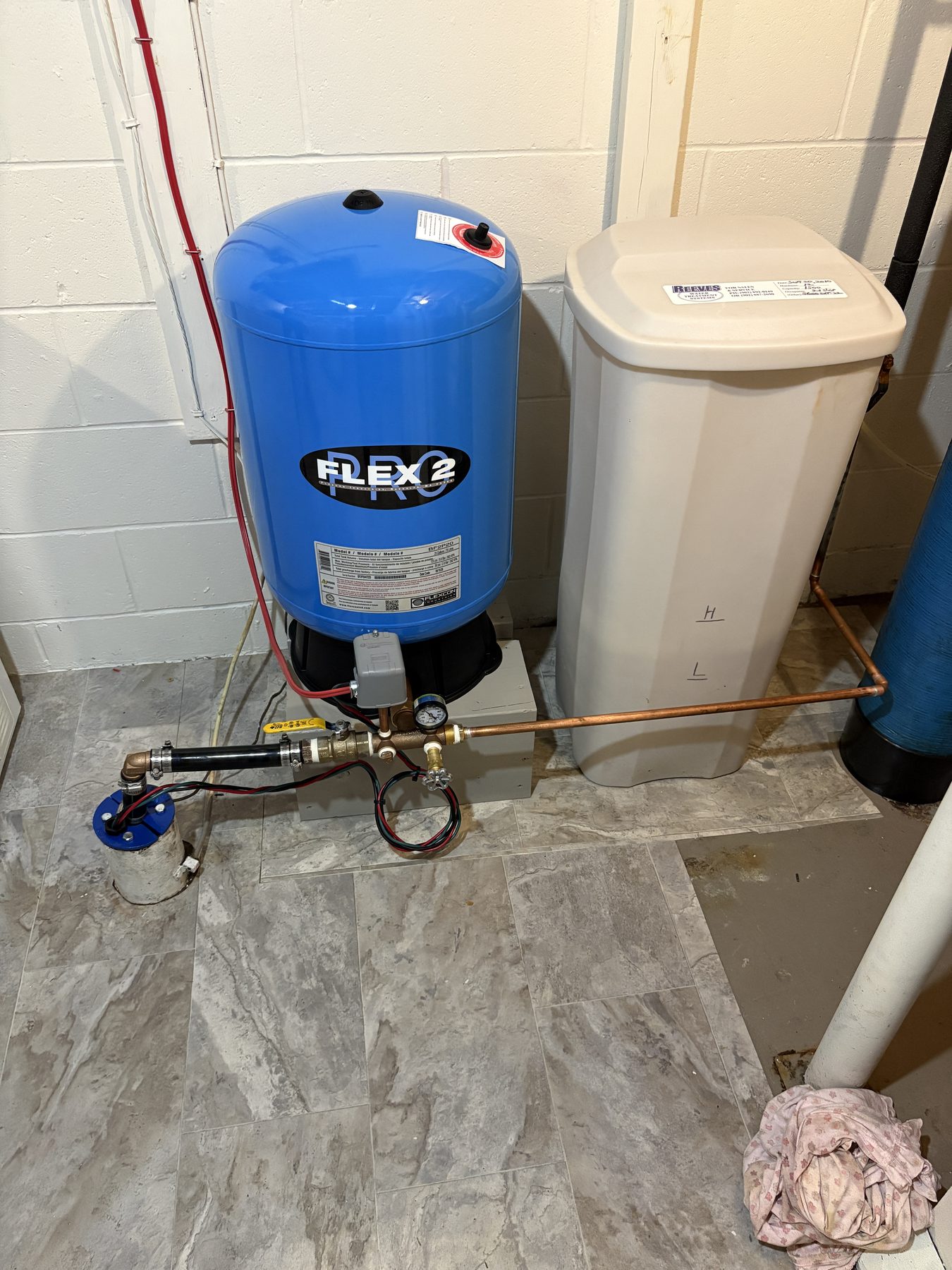 Garrett Plumbing project — water line install