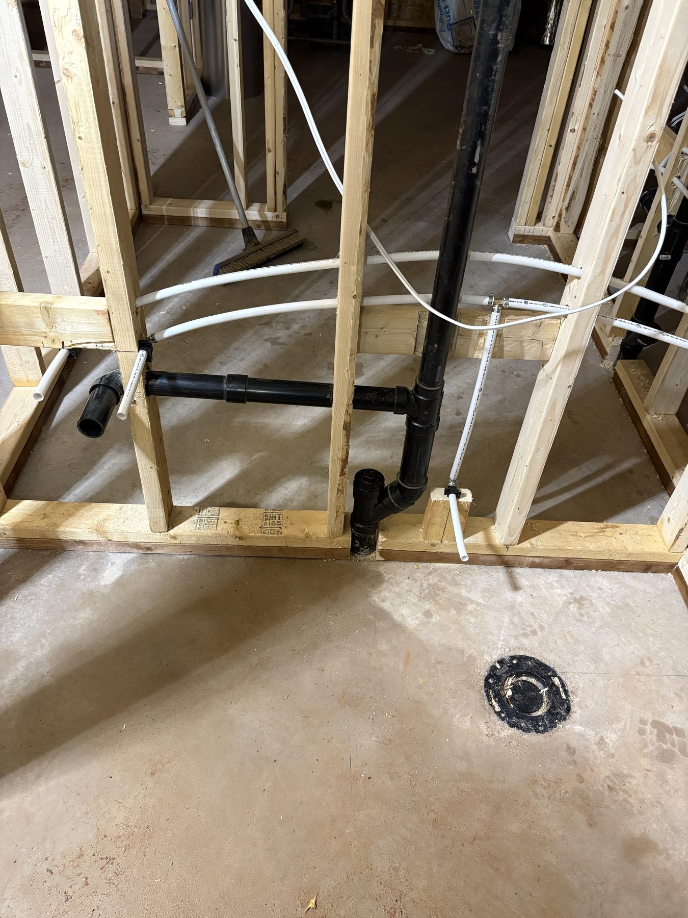 Garrett Plumbing project — plumbing system repair