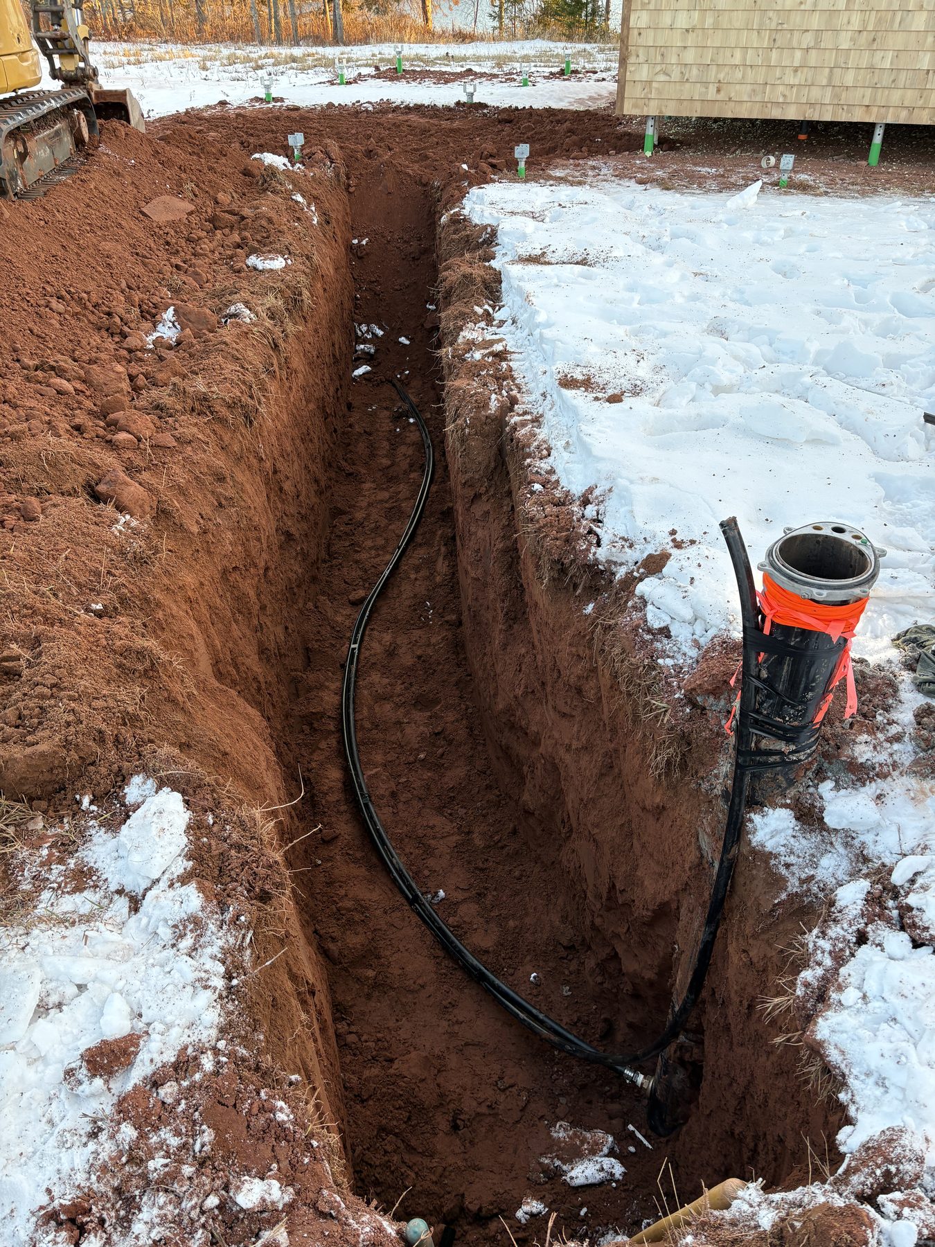 Garrett Plumbing project — plumbing system install
