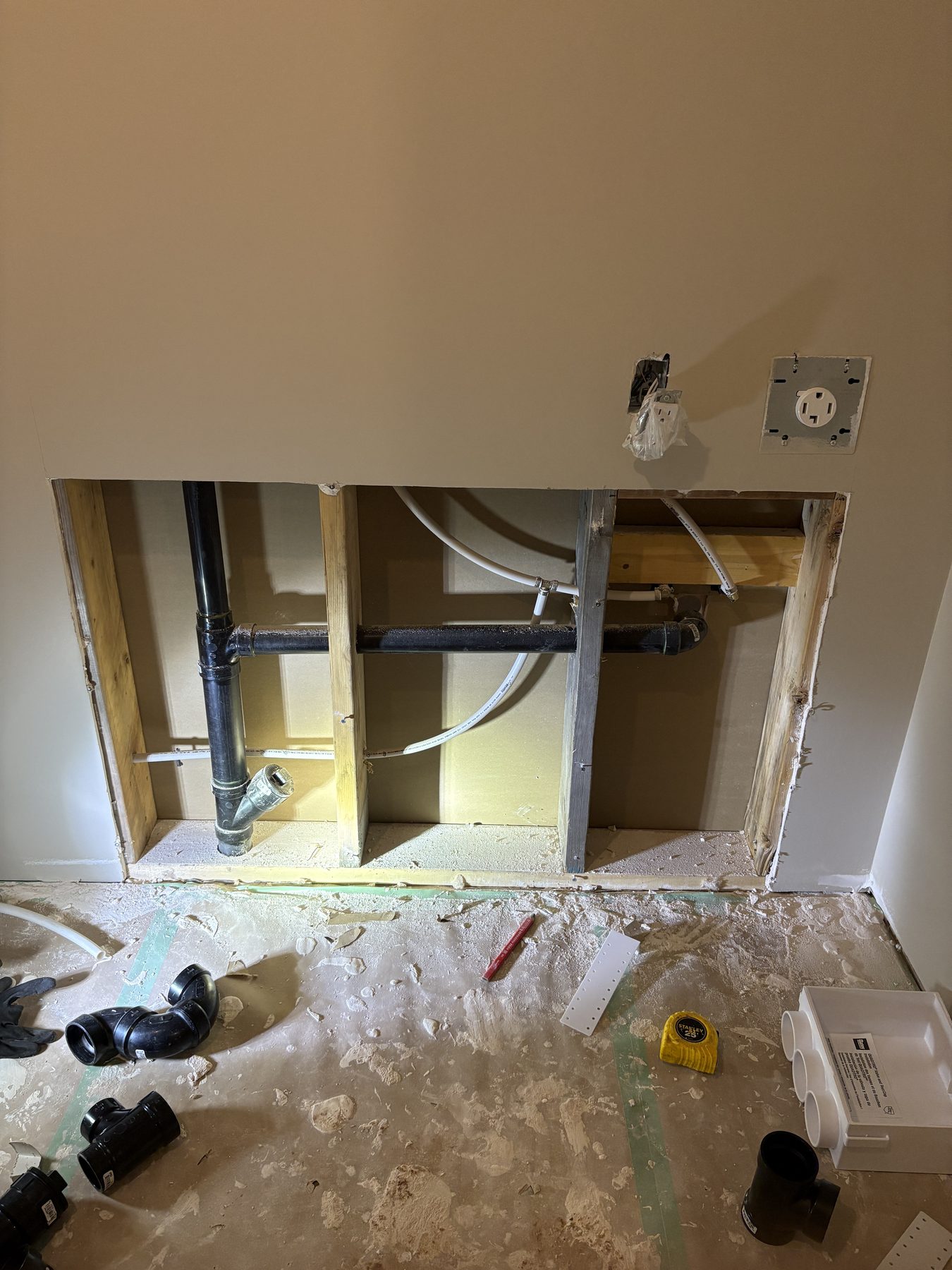 Garrett Plumbing project — water system installation