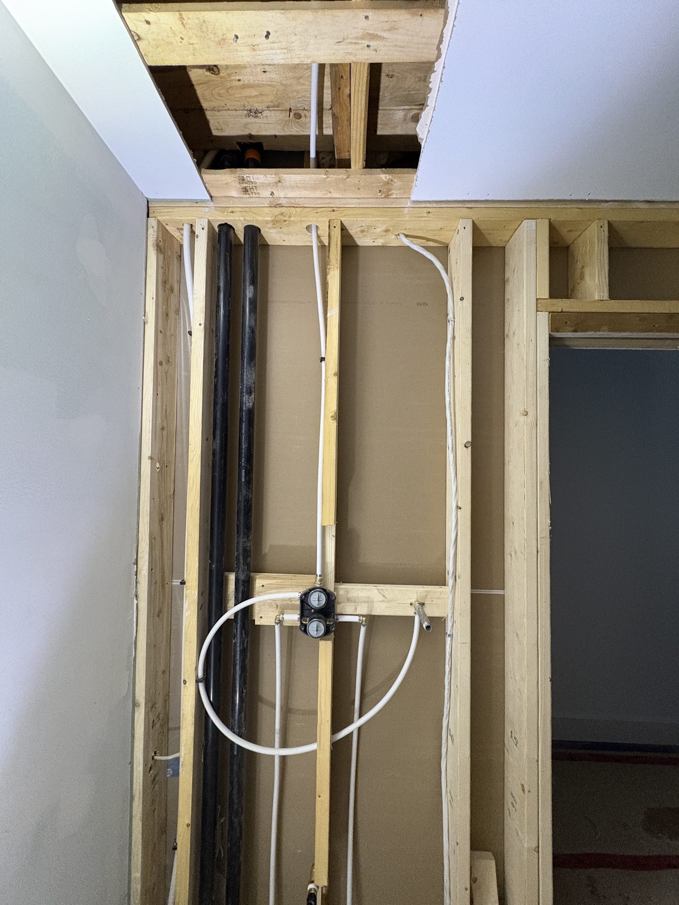 Garrett Plumbing project — water line repair work