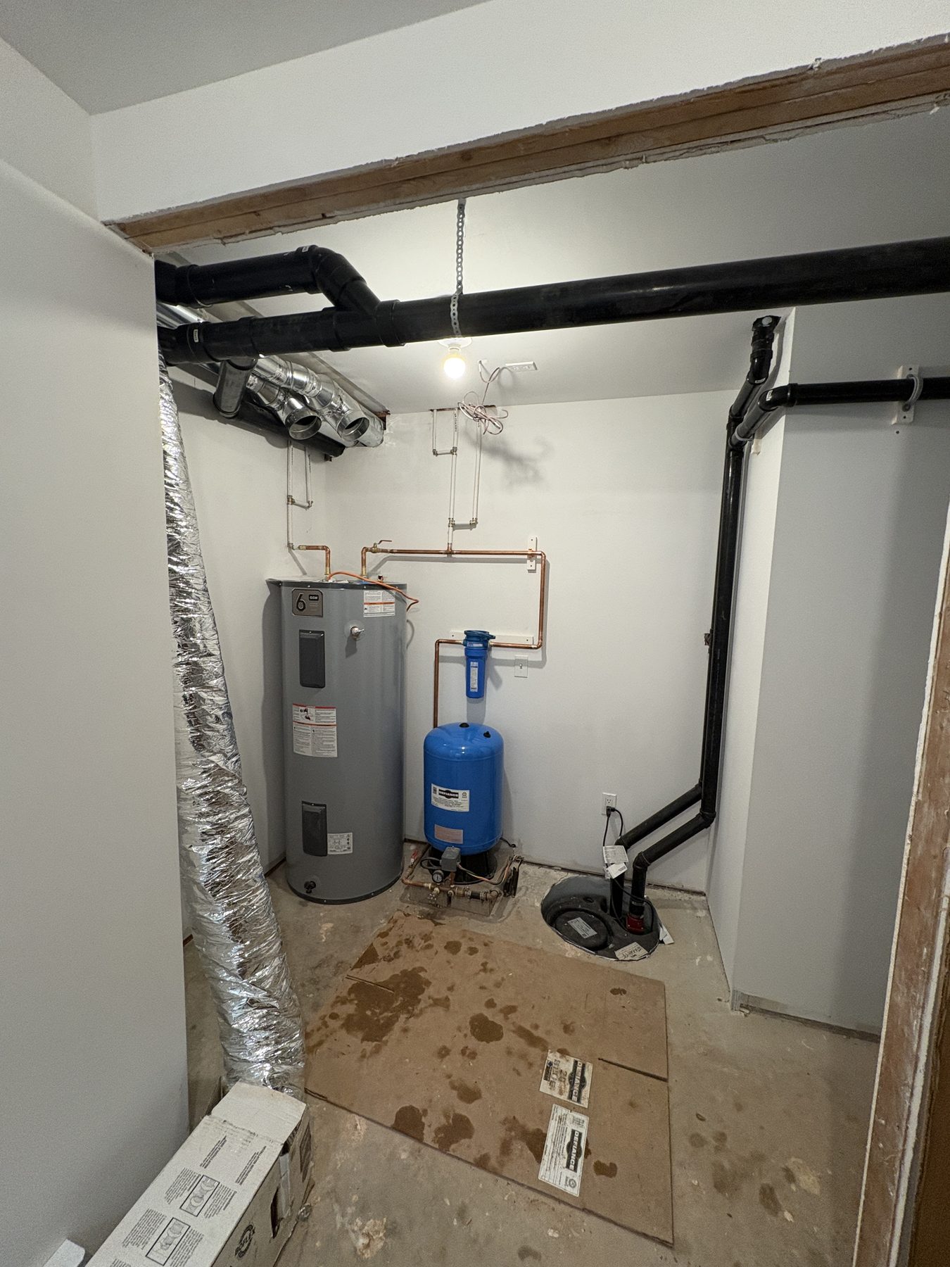 Garrett Plumbing project — plumbing installation PEI