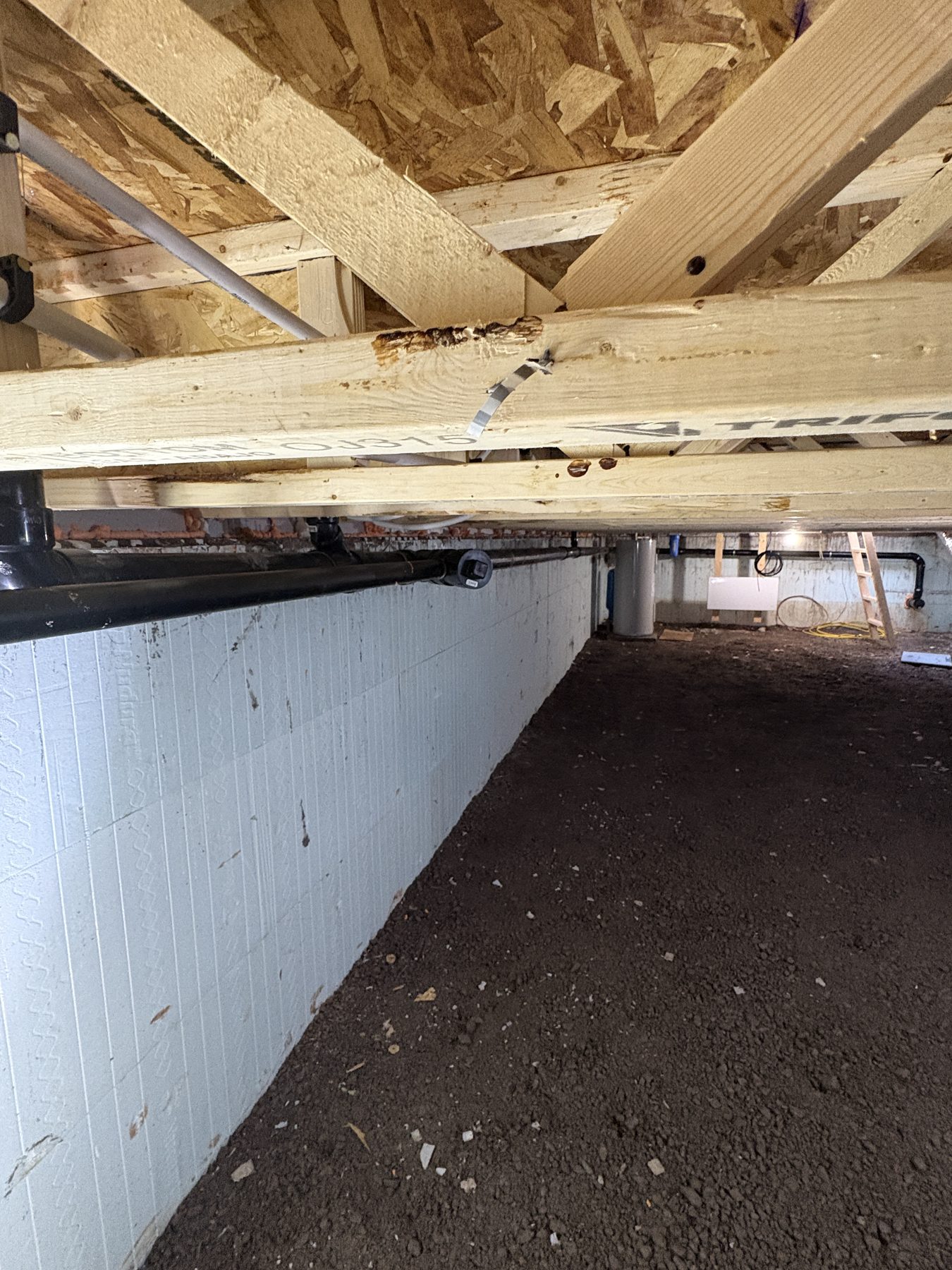 Garrett Plumbing project — pipe and fixture service