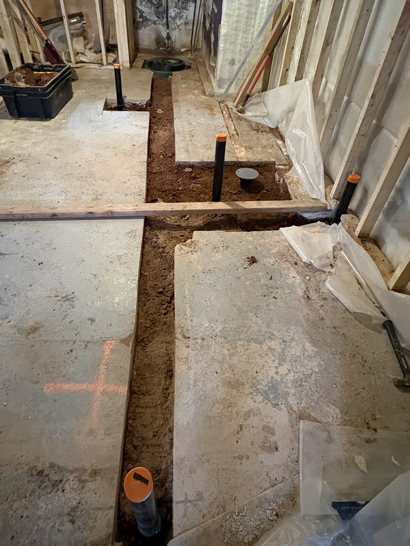 Garrett Plumbing project — plumbing service job