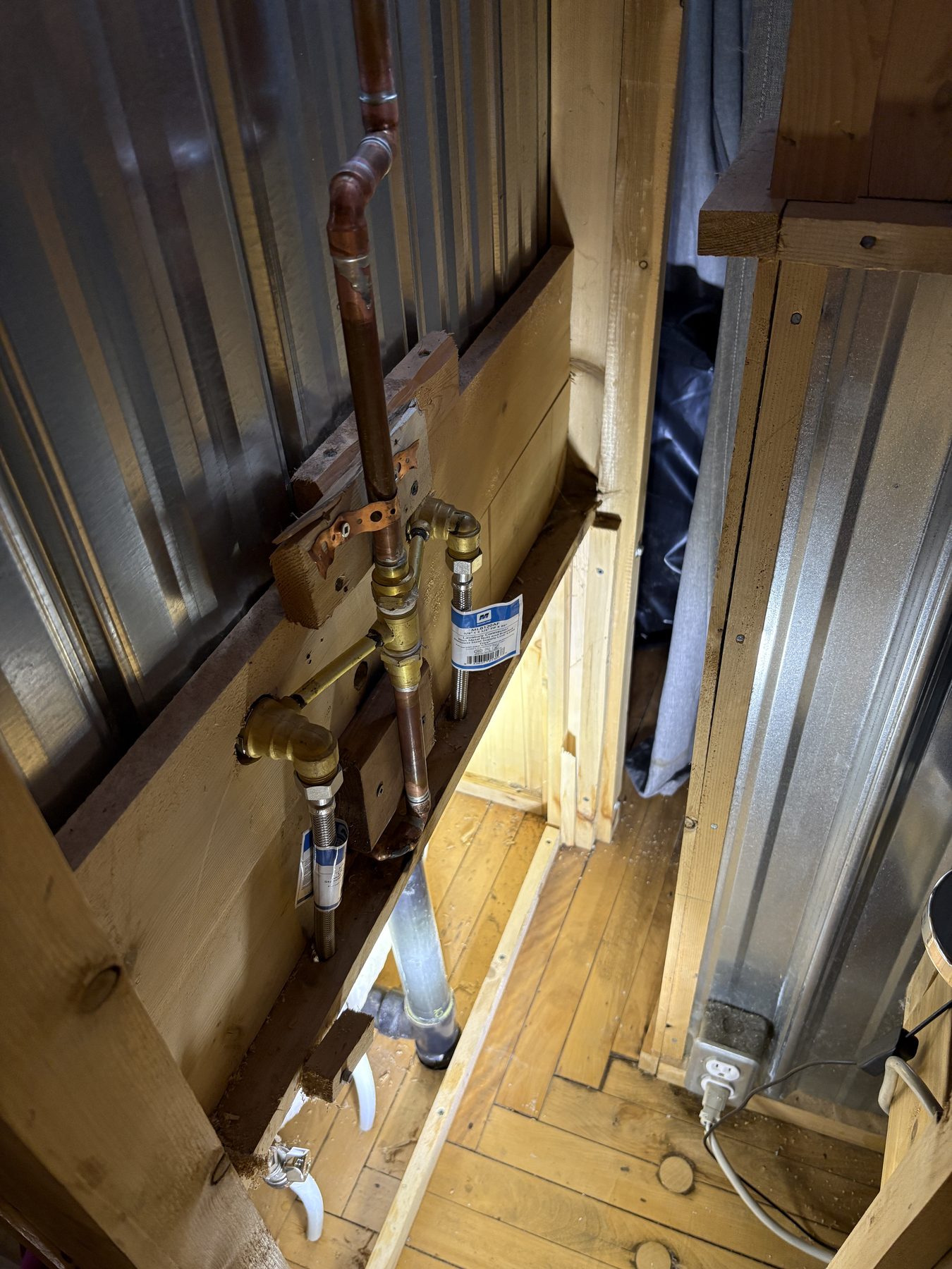 Garrett Plumbing project — pipe repair and install