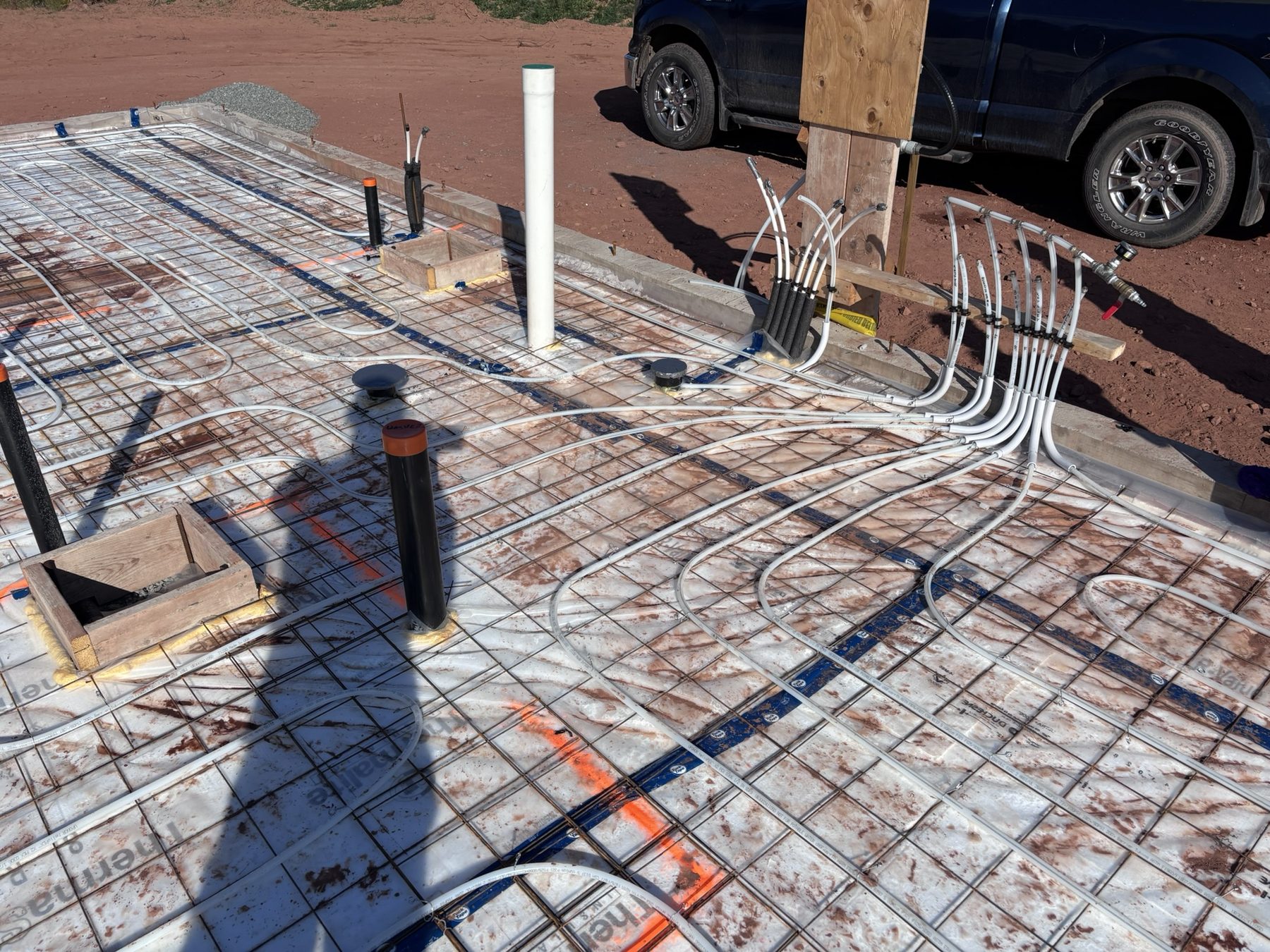 Garrett Plumbing project — residential plumbing job